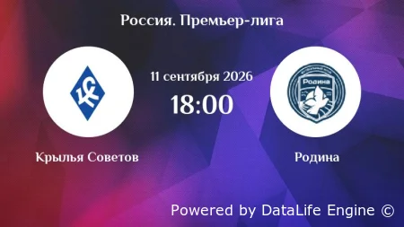 (ЛЧ) Крылья Советов - Родина прямой эфир 11.09.2026 смотреть онлайн бесплатно